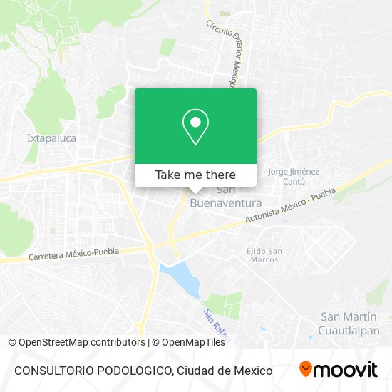 Mapa de CONSULTORIO PODOLOGICO