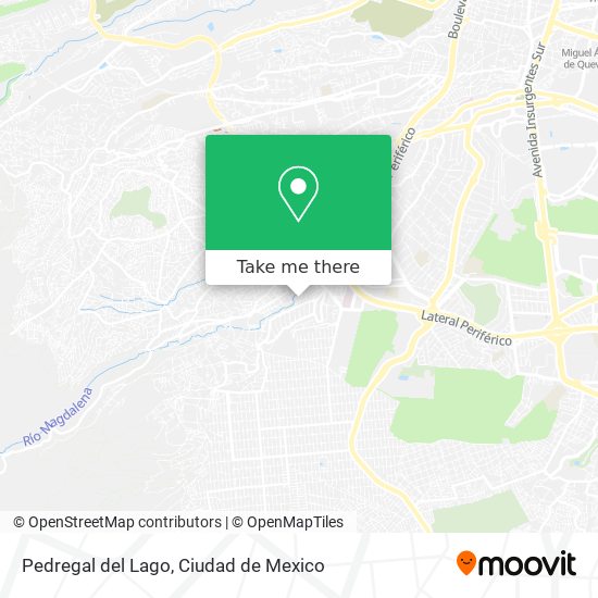 How to get to Pedregal del Lago in Alvaro Obregón by Bus?