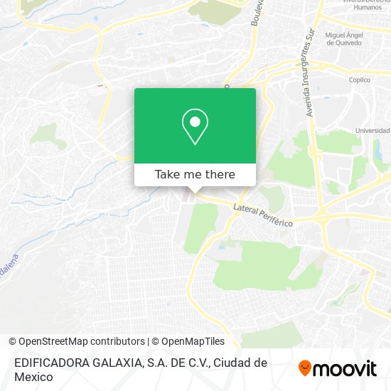 EDIFICADORA GALAXIA, S.A. DE C.V. map