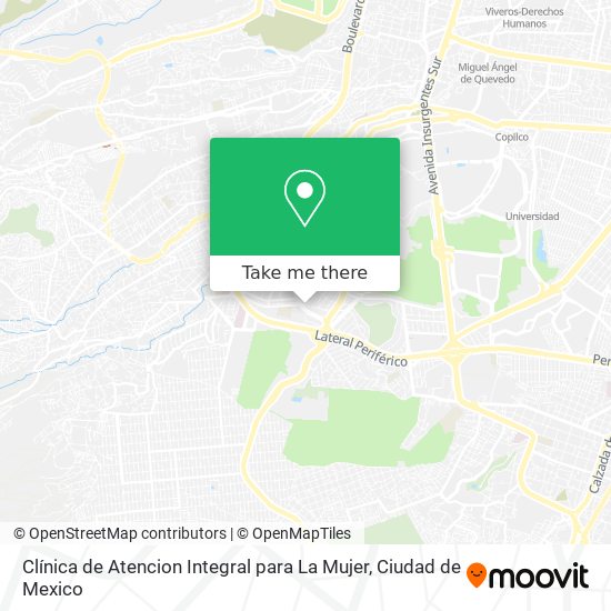 Clínica de Atencion Integral para La Mujer map