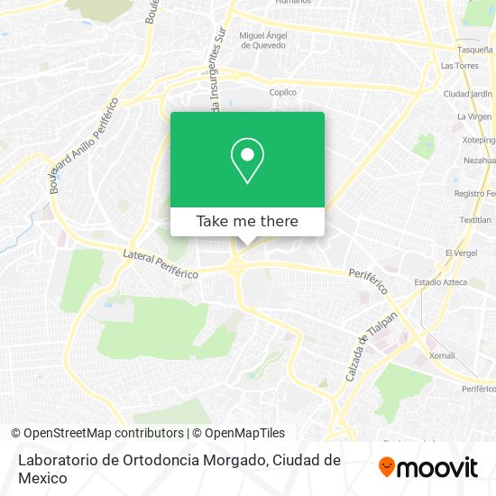 Laboratorio de Ortodoncia Morgado map