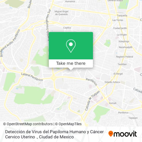 Detección de Virus del Papiloma Humano y Cáncer Cervico Uterino . map