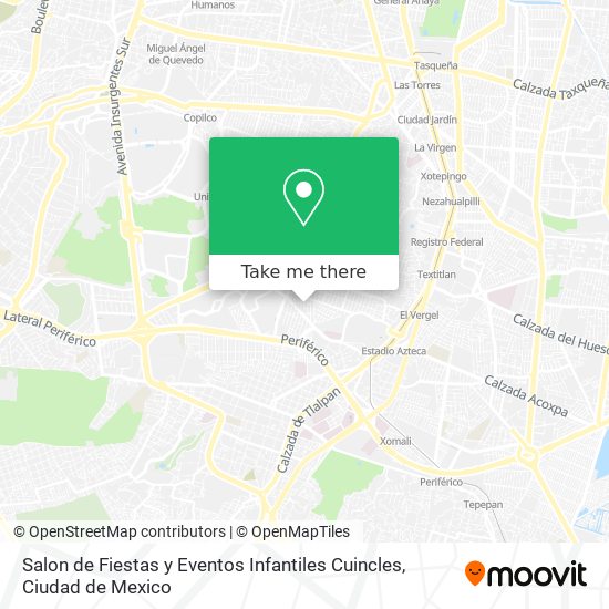 Salon de Fiestas y Eventos Infantiles Cuincles map