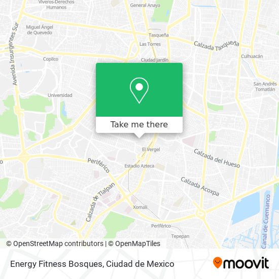 Energy Fitness Bosques map