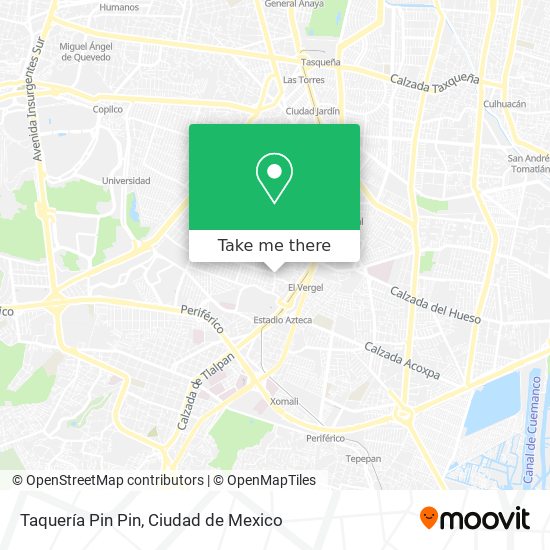 Taquería Pin Pin map
