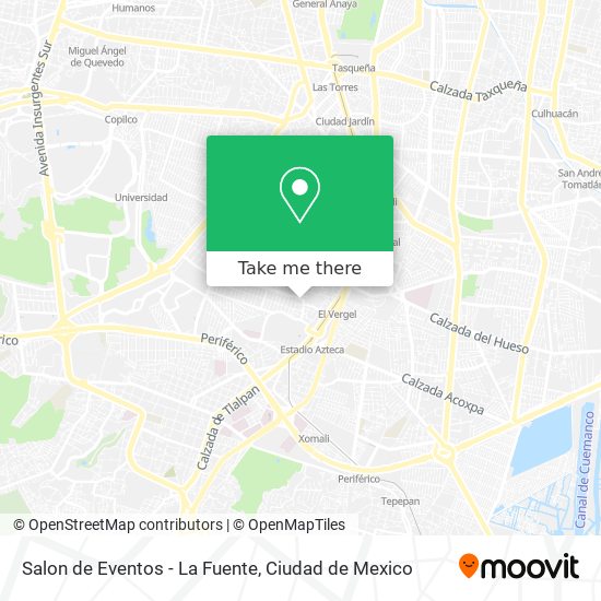 Salon de Eventos - La Fuente map