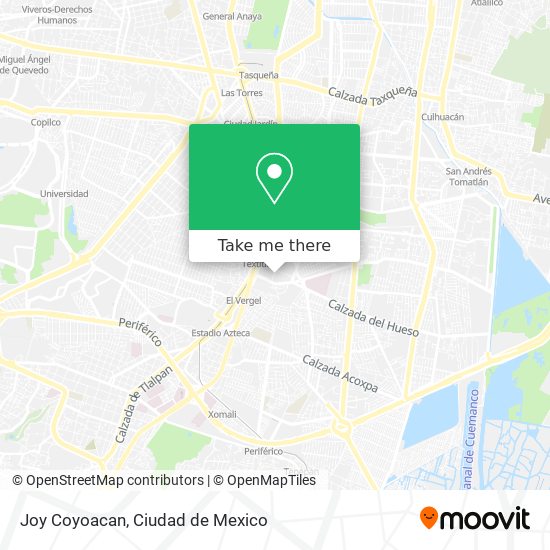 Joy Coyoacan map