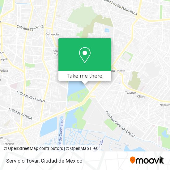 Servicio Tovar map