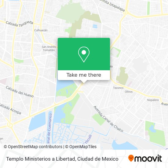 Templo Ministerios a Libertad map