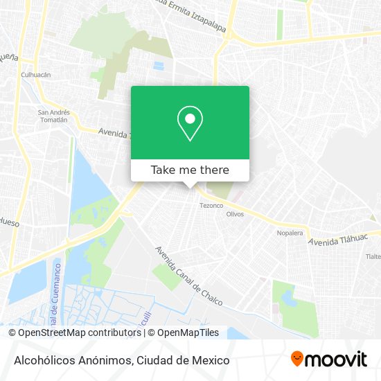 Mapa de Alcohólicos Anónimos