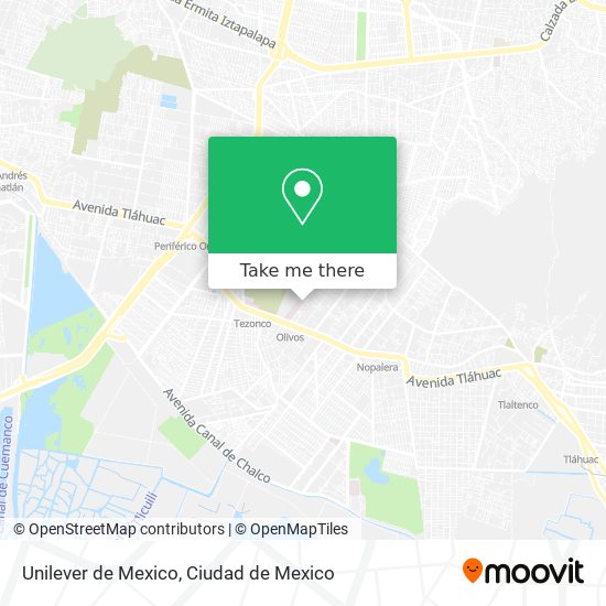 Unilever de Mexico map