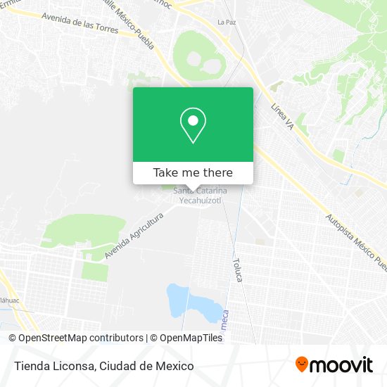 Mapa de Tienda Liconsa