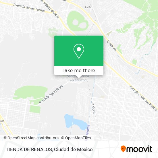 TIENDA DE REGALOS map