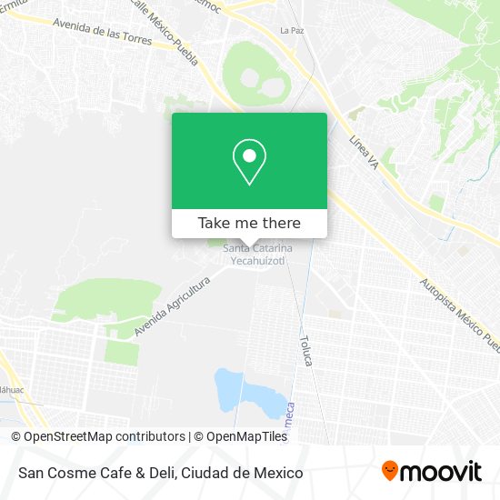 San Cosme Cafe & Deli map