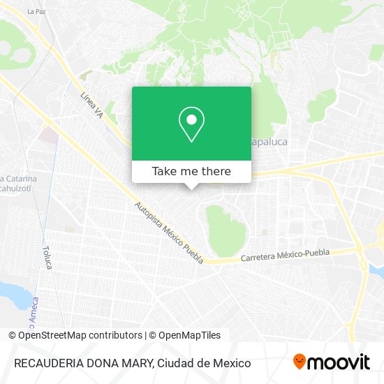 Mapa de RECAUDERIA DONA MARY