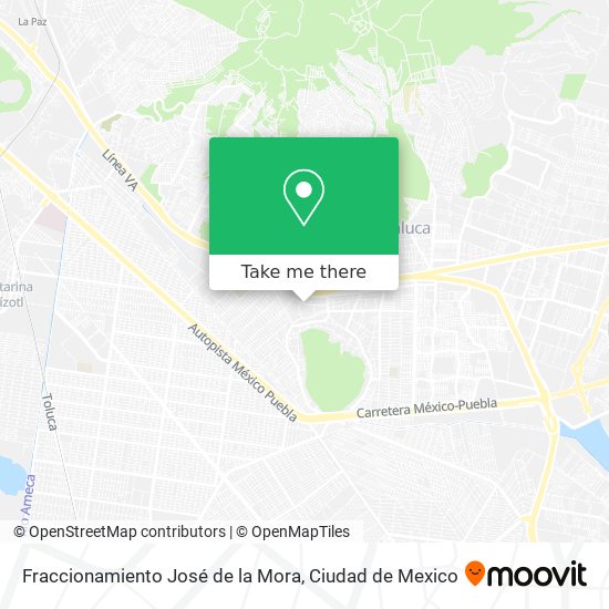 Fraccionamiento José de la Mora map