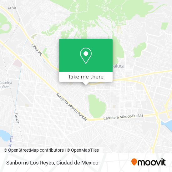 Sanborns Los Reyes map