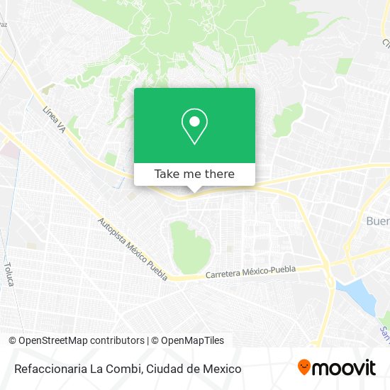 Mapa de Refaccionaria La Combi