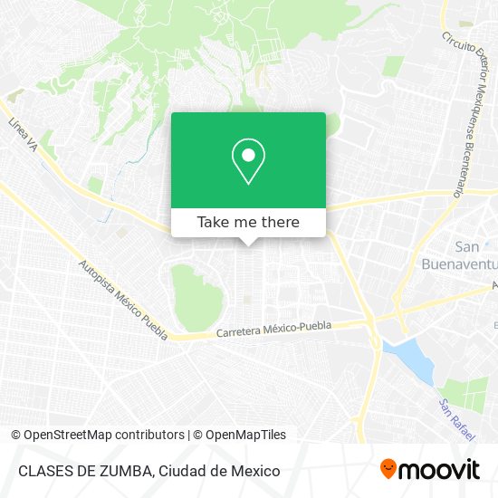 CLASES DE ZUMBA map