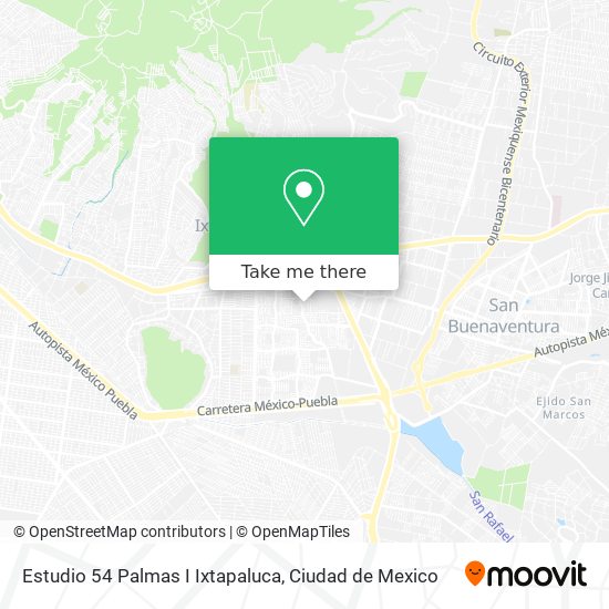 Estudio 54 Palmas I Ixtapaluca map