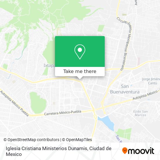 Iglesia Cristiana Ministerios Dunamis map