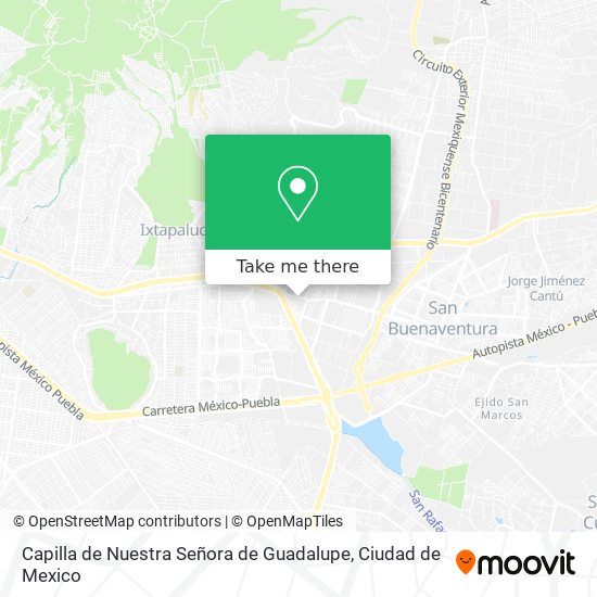 Capilla de Nuestra Señora de Guadalupe map