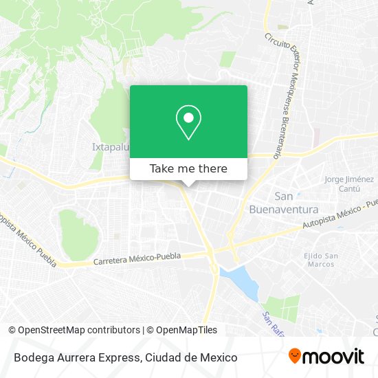 Bodega Aurrera Express map