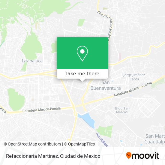 Refaccionaria Martinez map