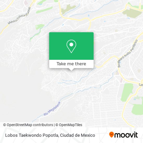 Lobos Taekwondo Popotla map