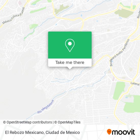 El Rebozo Mexicano map