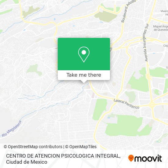 Mapa de CENTRO DE ATENCION PSICOLOGICA INTEGRAL