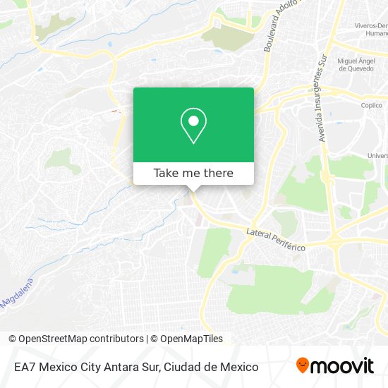 Mapa de EA7 Mexico City Antara Sur