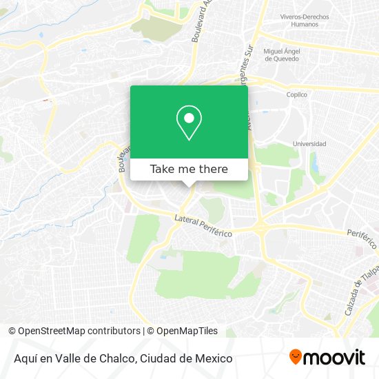 Aquí en Valle de Chalco map