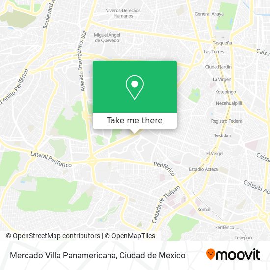 Mercado Villa Panamericana map