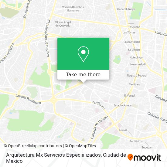 Mapa de Arquitectura Mx Servicios Especializados