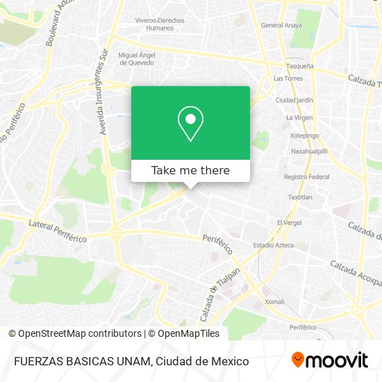 FUERZAS BASICAS UNAM map