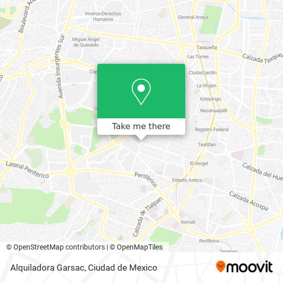 Alquiladora Garsac map