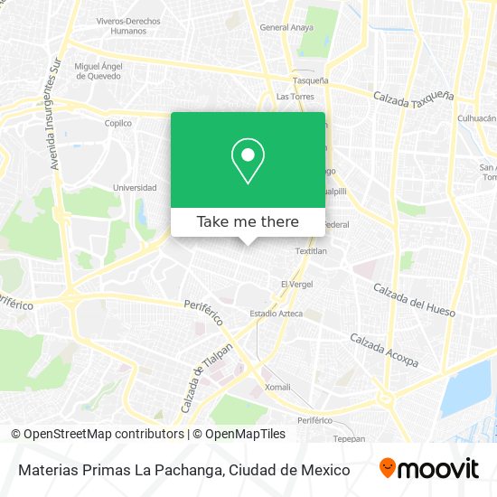 Mapa de Materias Primas La Pachanga