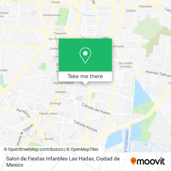 Mapa de Salon de Fiestas Infantiles Las Hadas