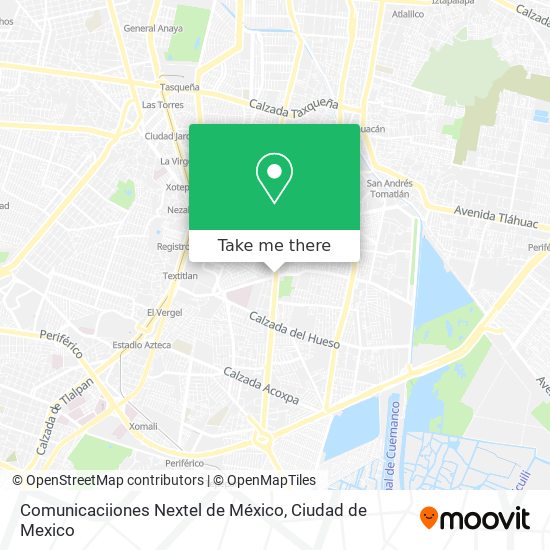 Comunicaciiones Nextel de México map