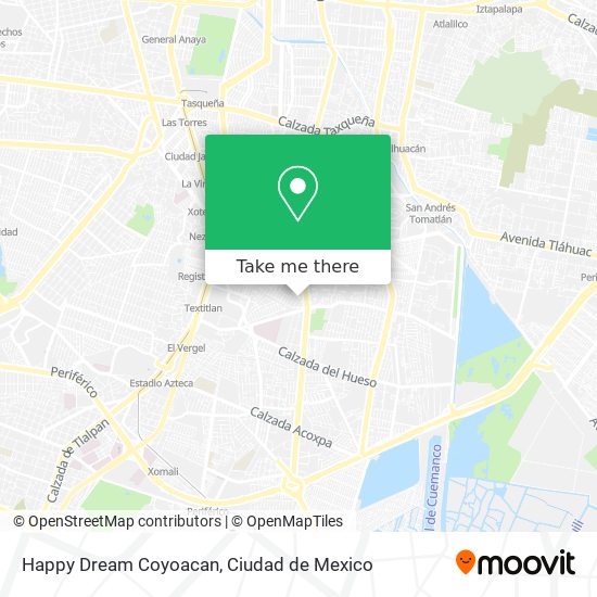 Happy Dream Coyoacan map