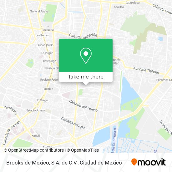 Brooks de México, S.A. de C.V. map