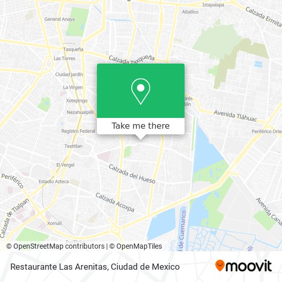 Restaurante Las Arenitas map