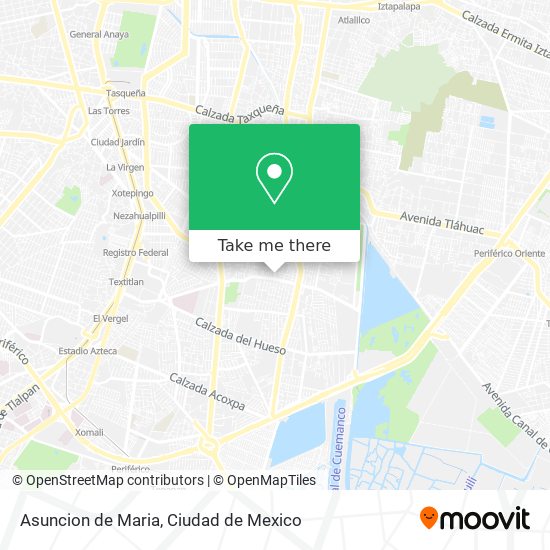 Asuncion de Maria map