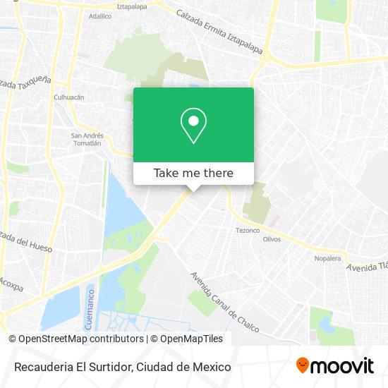 Recauderia El Surtidor map