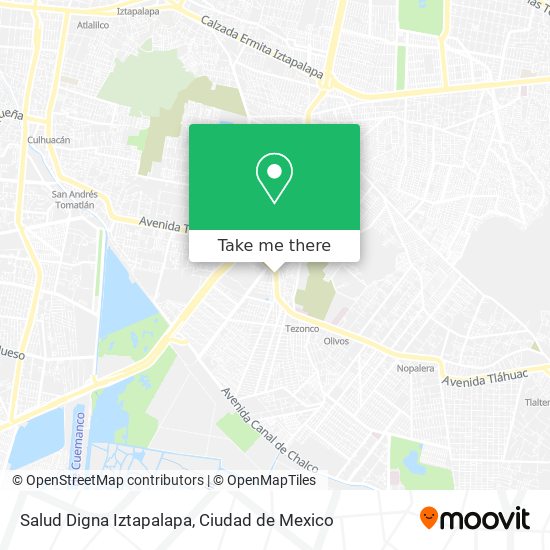 Salud Digna Iztapalapa map