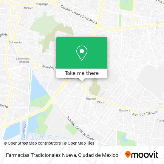 Farmacias Tradicionales Nueva map