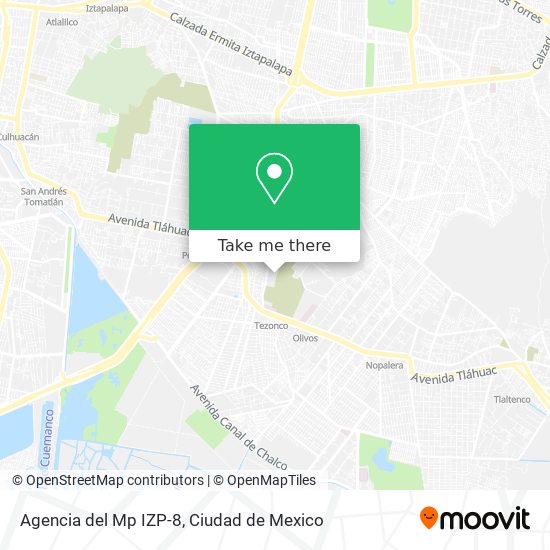 Agencia del Mp IZP-8 map