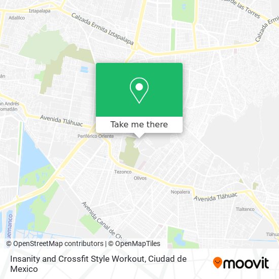 Insanity and Crossfit Style Workout map