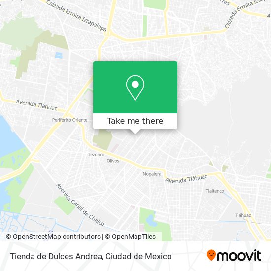 Tienda de Dulces Andrea map